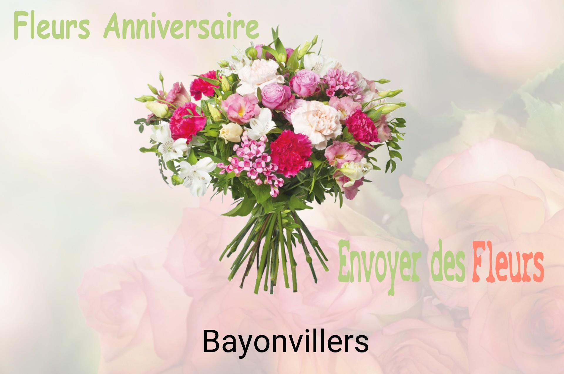 Bouquet de fleurs d’anniversaire livré à Bayonvillers